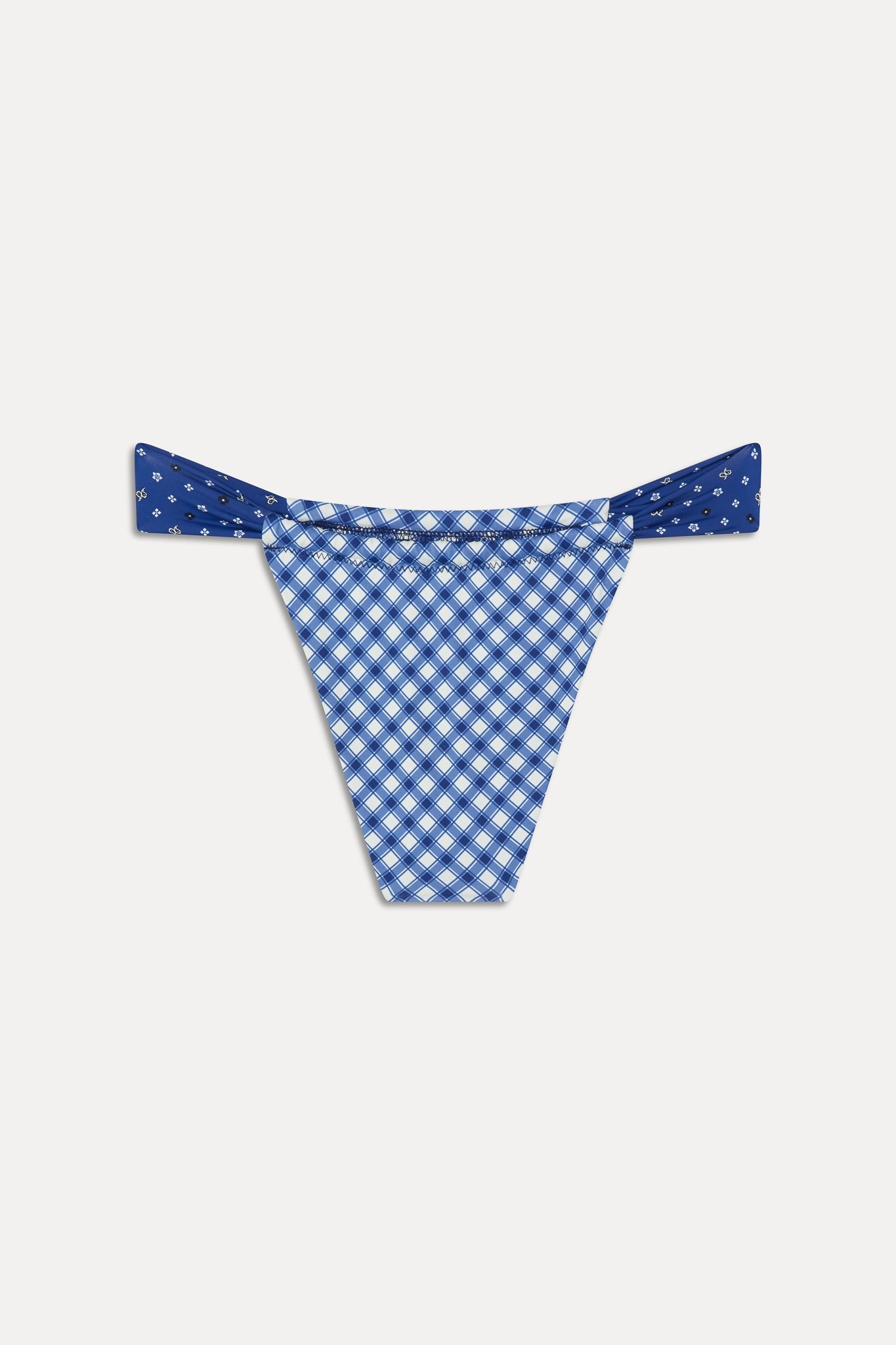 Beckett Micro Bikini Bottom - Starry Gingham Frankies Bikinis For Sale
