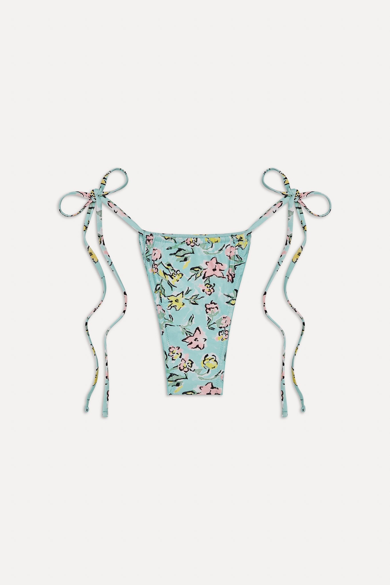 Tidal Micro String Bikini Bottom - Pastel Peony Frankies Bikinis Discount