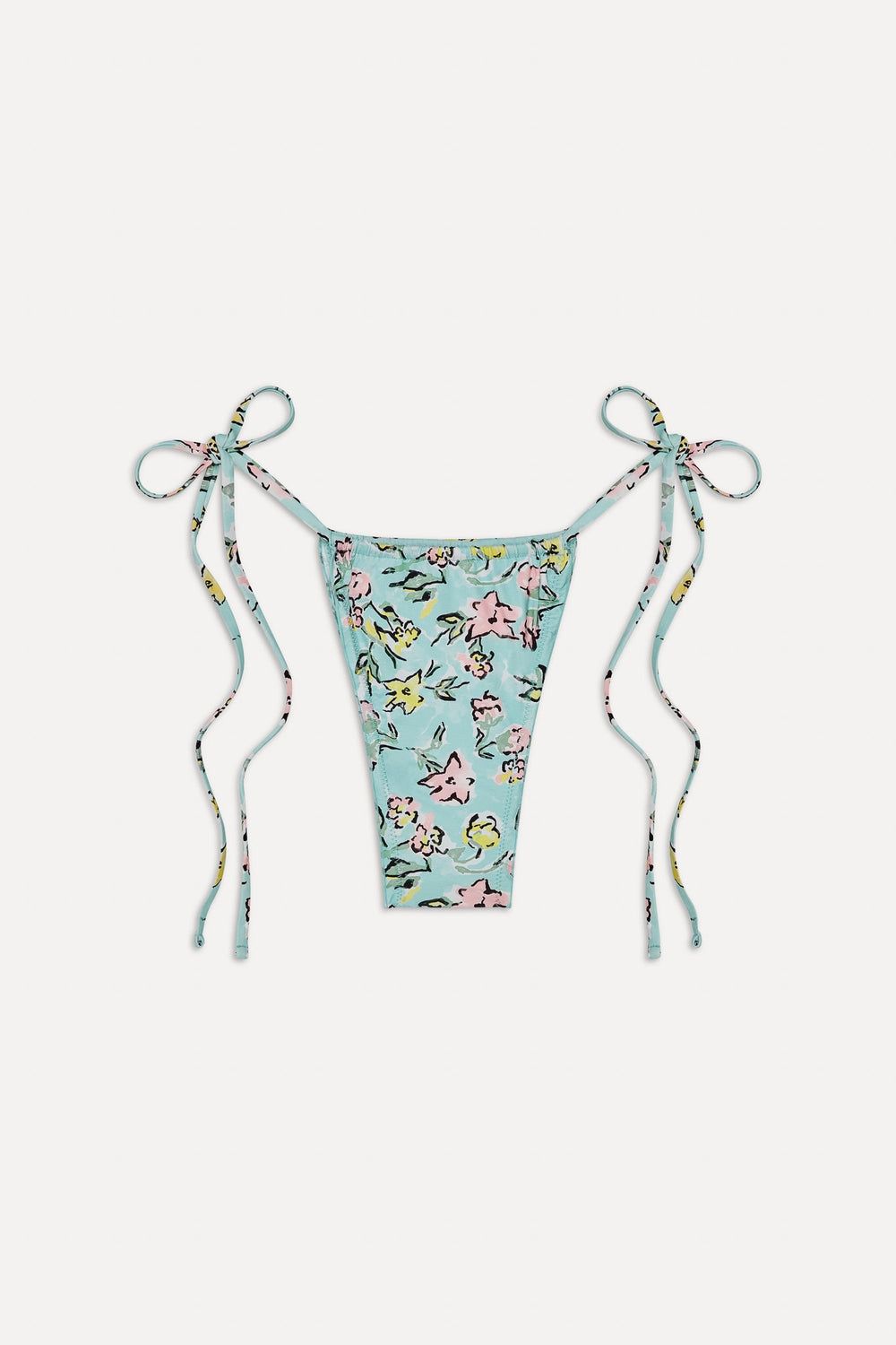 Tidal Micro String Bikini Bottom - Pastel Peony Frankies Bikinis Discount
