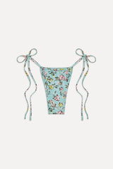 Tidal Micro String Bikini Bottom - Pastel Peony Frankies Bikinis Discount