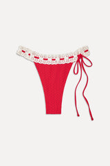 Lacey Micro Bikini Bottom - Spice Dot Frankies Bikinis Sale