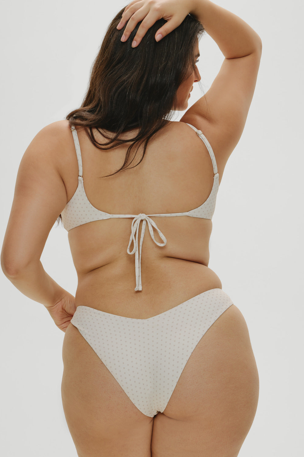 x Khy Enzo Cheeky Bikini Bottom - Pearl Dot Frankies Bikinis Online