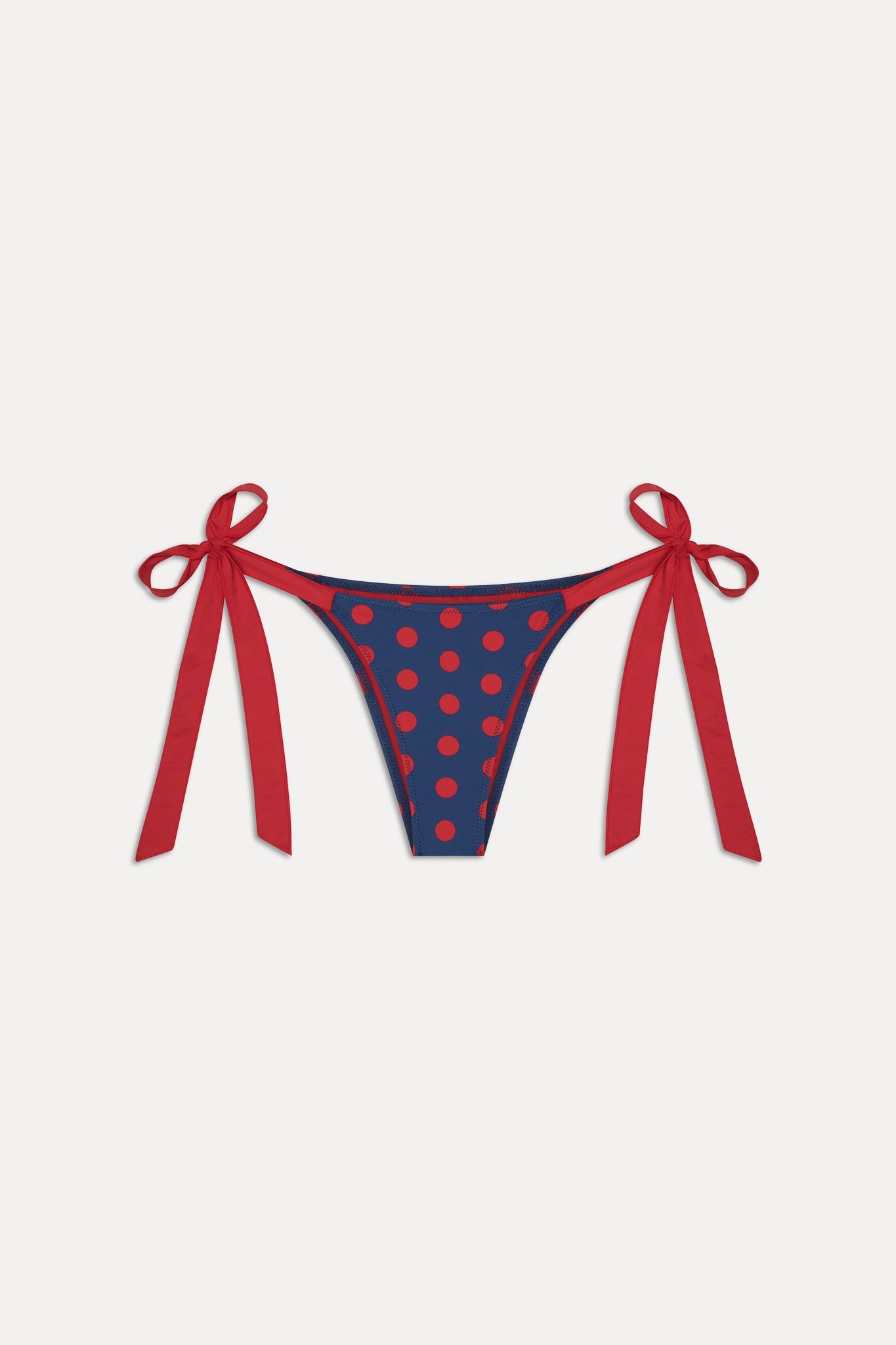 x Khy Mackenzie Skimpy Bikini Bottom - Strawberry Dot Frankies Bikinis Outlet