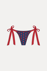 x Khy Mackenzie Skimpy Bikini Bottom - Strawberry Dot Frankies Bikinis Outlet