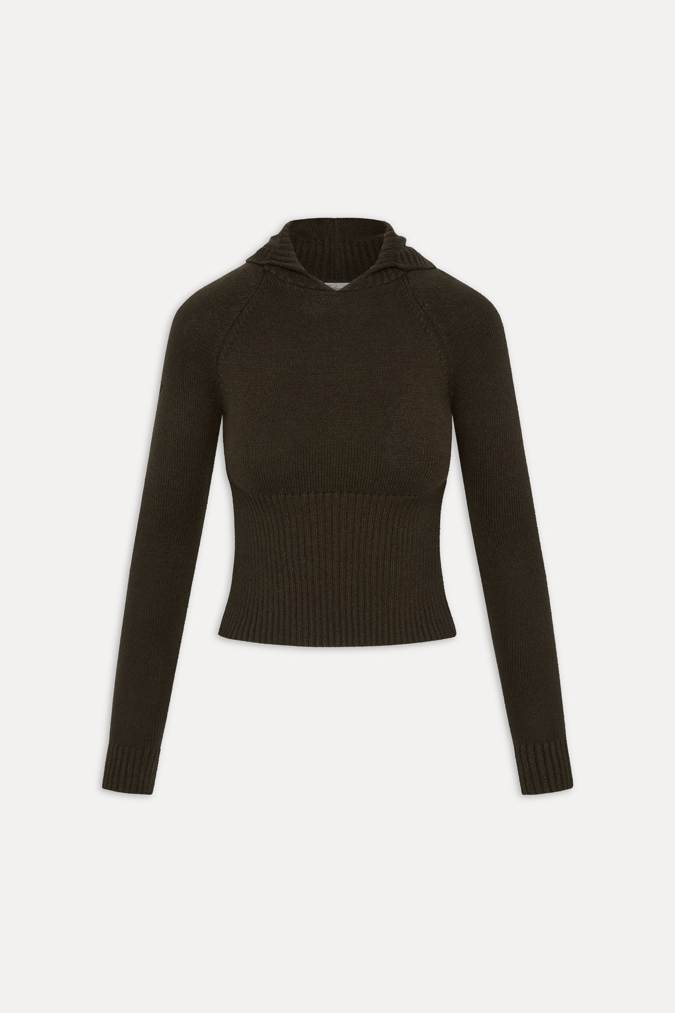 Hazel Knit Hoodie - Chocolate Brown Frankies Bikinis Online