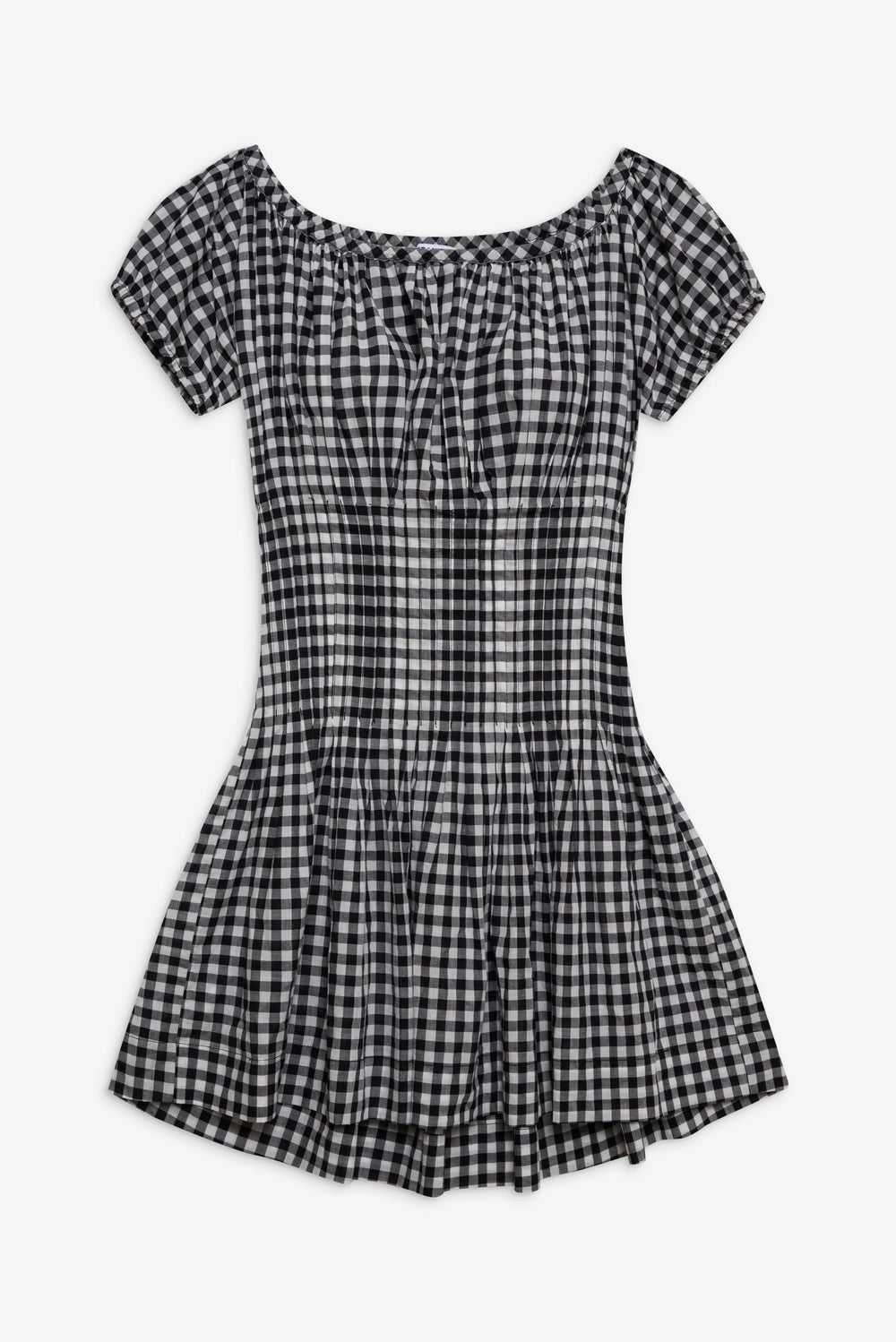 Sadie Gingham Mini Dress - Black Gingham Frankies Bikinis Online Shop