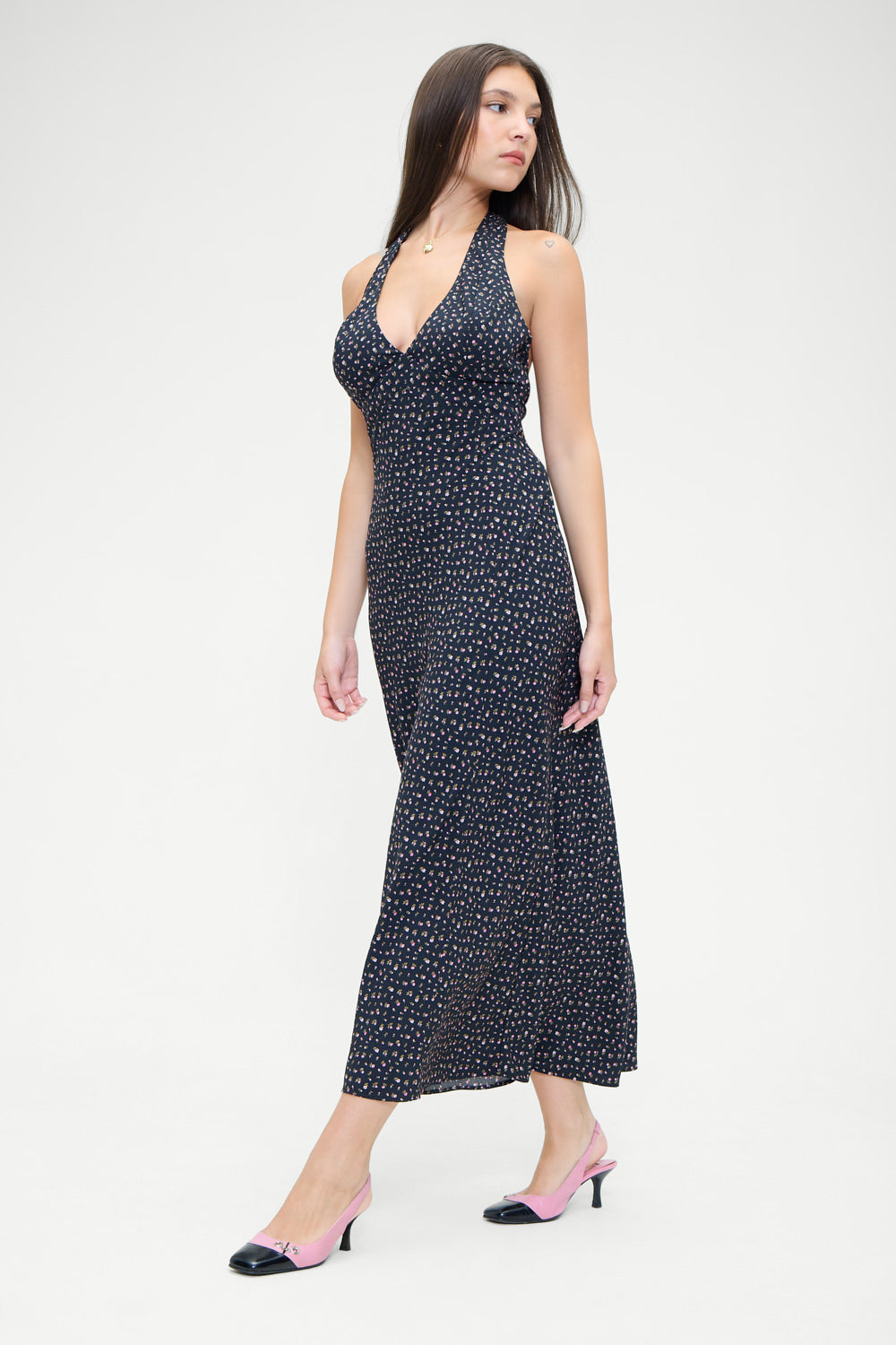 Madeleine Floral Maxi Dress - Midnight Flower Frankies Bikinis For Sale