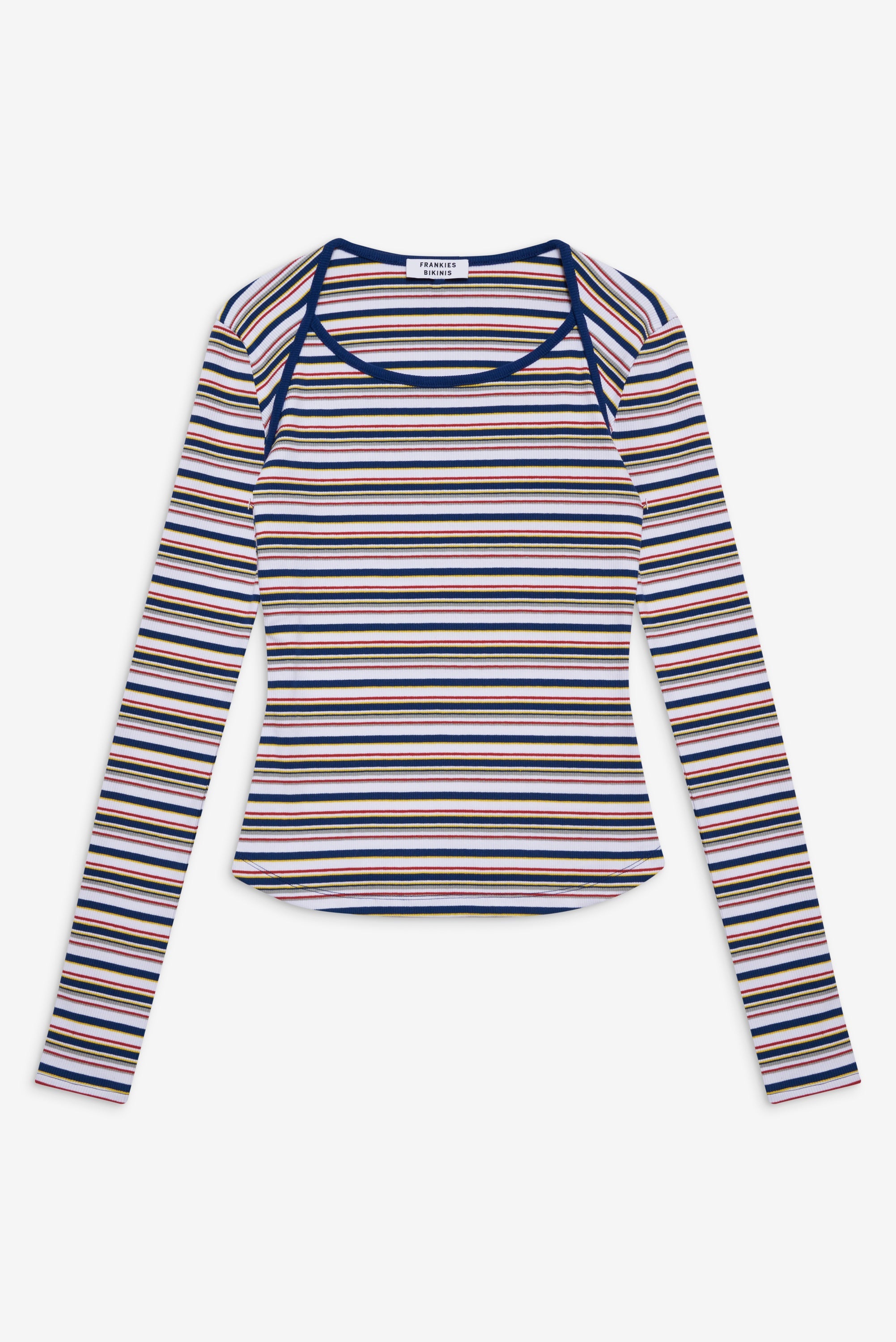 Blair Striped Long Sleeve Shirt - Love Stripe Frankies Bikinis Sale