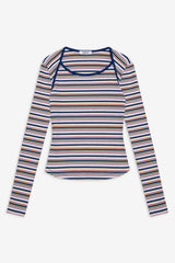 Blair Striped Long Sleeve Shirt - Love Stripe Frankies Bikinis Sale