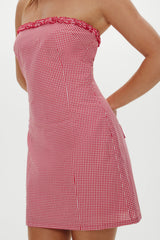 Poppy Strapless Cotton Mini Dress - Picnic Basket Frankies Bikinis Sale