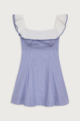 Lilah Striped Mini Dress - Midnight Stripe Frankies Bikinis Sale