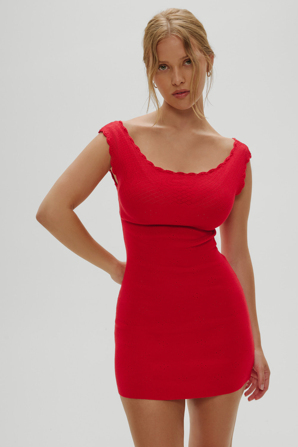Leila Mini Dress - Red Rose Frankies Bikinis Online Shop