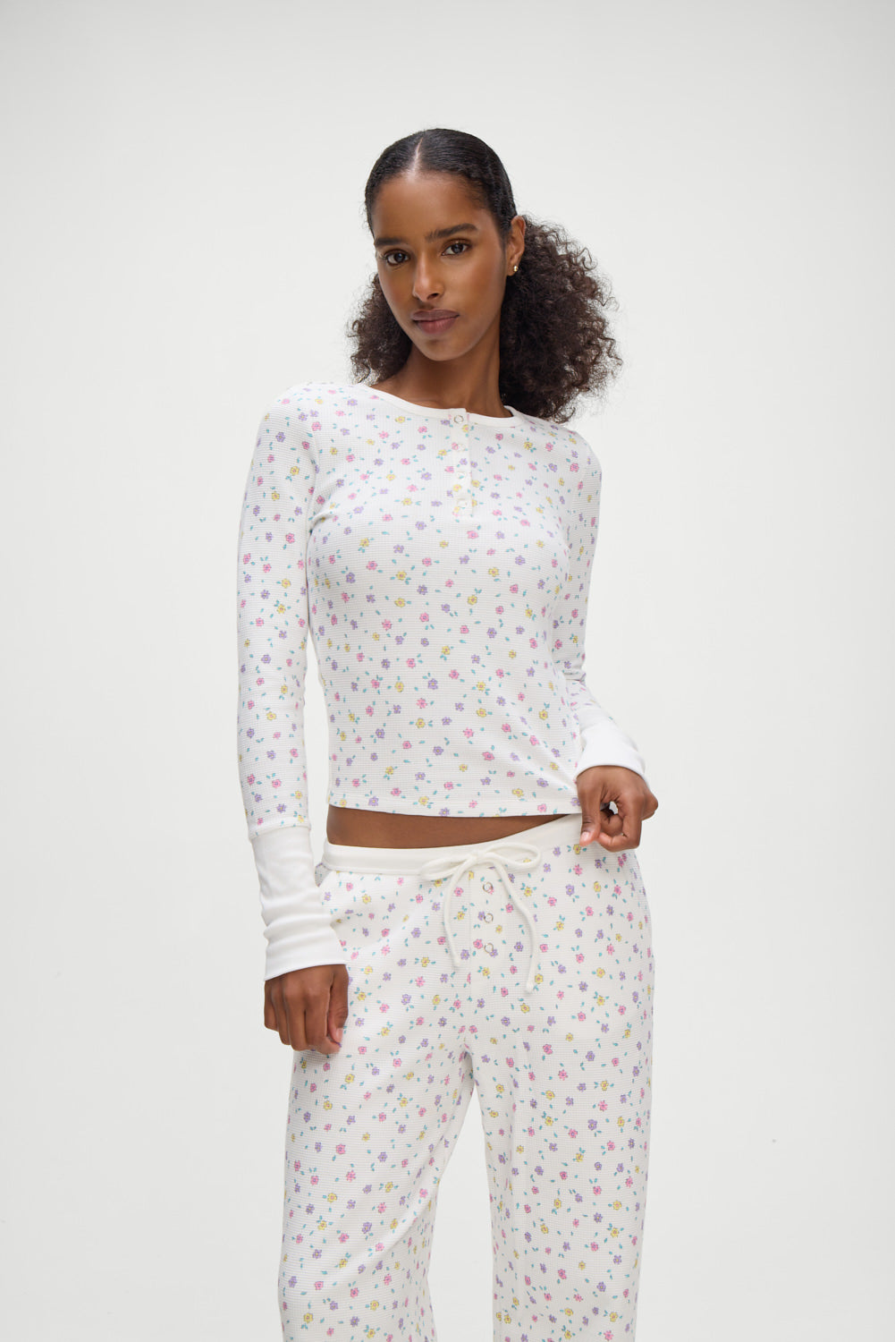 Nate Long Sleeve Thermal Shirt - Picnic Blanket Frankies Bikinis Outlet