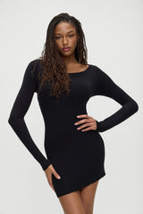 Luca Knit Mini Dress - Black Frankies Bikinis Sale