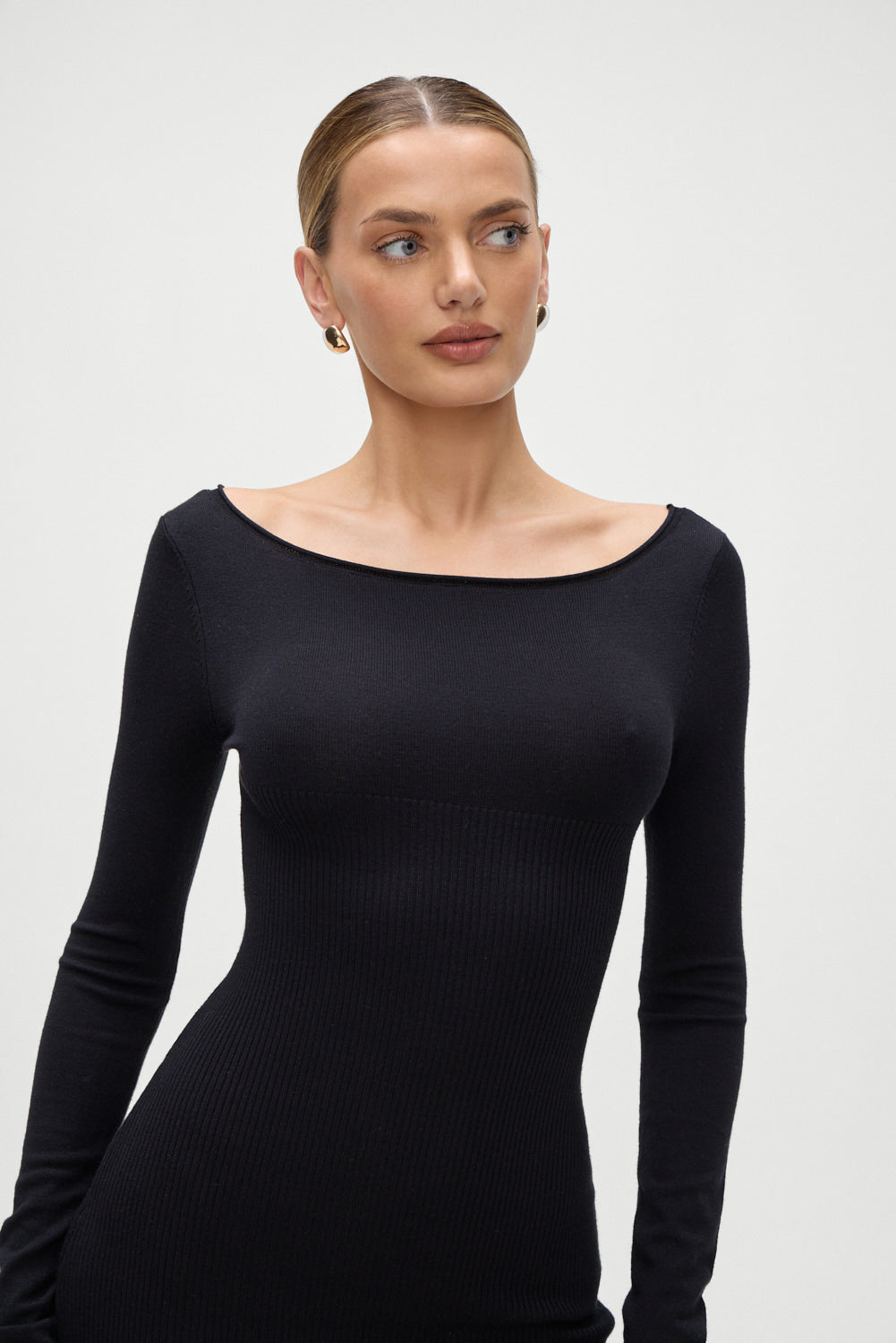 Luca Knit Mini Dress - Black Frankies Bikinis Sale