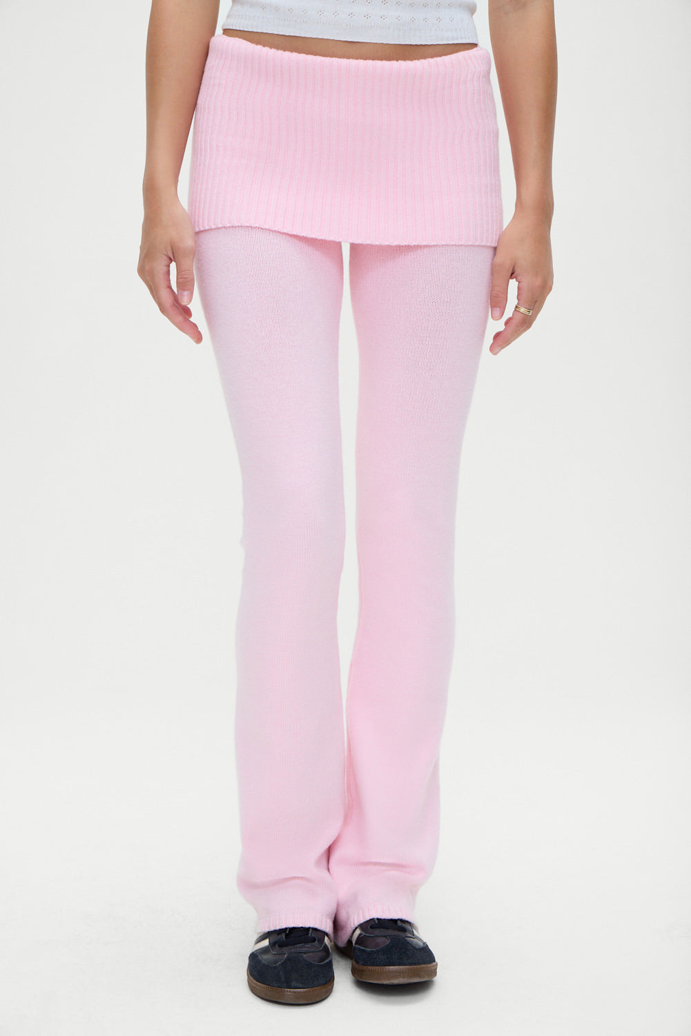 Aimee Knit Pants - Cozy Pink Frankies Bikinis Online