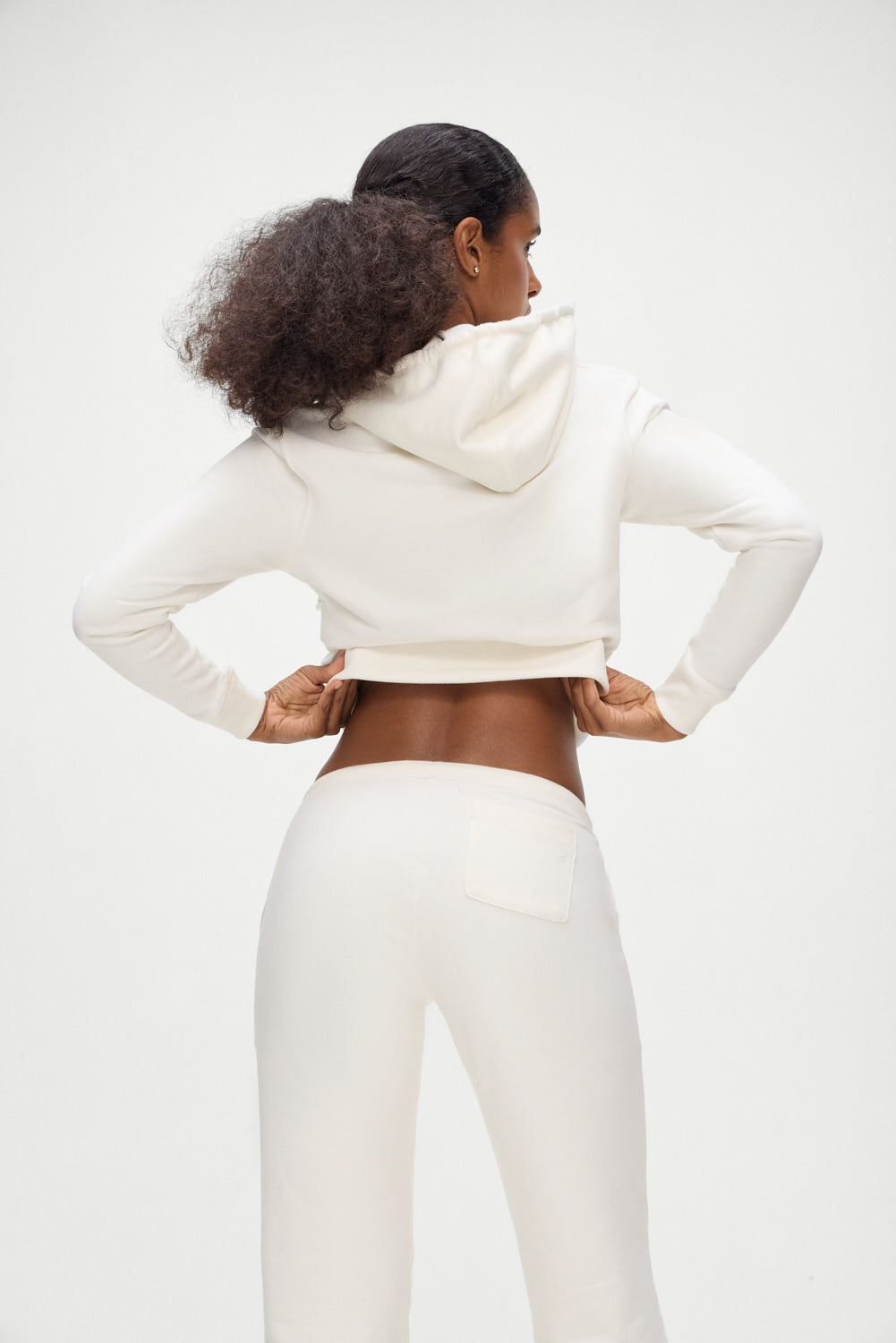 Fall Zip Up Hoodie - White Frankies Bikinis Online Shop