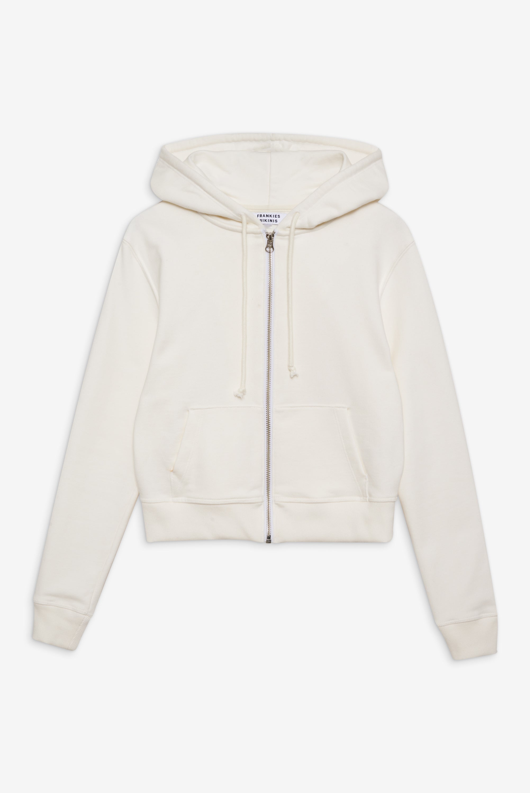 Fall Zip Up Hoodie - White Frankies Bikinis Online Shop