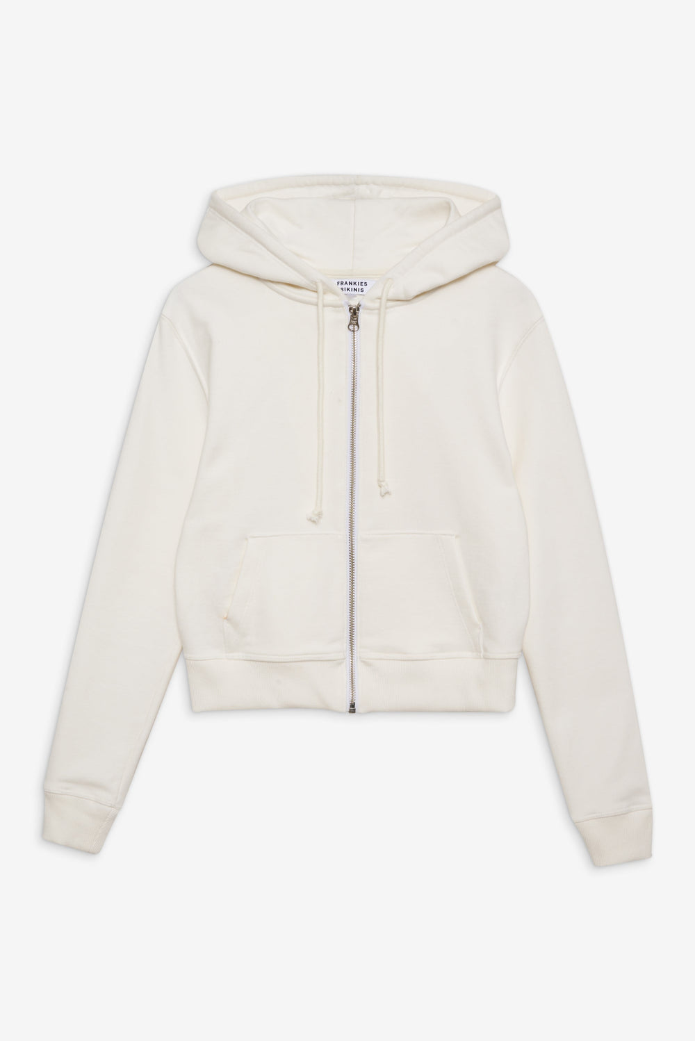 Fall Zip Up Hoodie - White Frankies Bikinis Online Shop