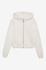 Fall Zip Up Hoodie - White Frankies Bikinis Online Shop