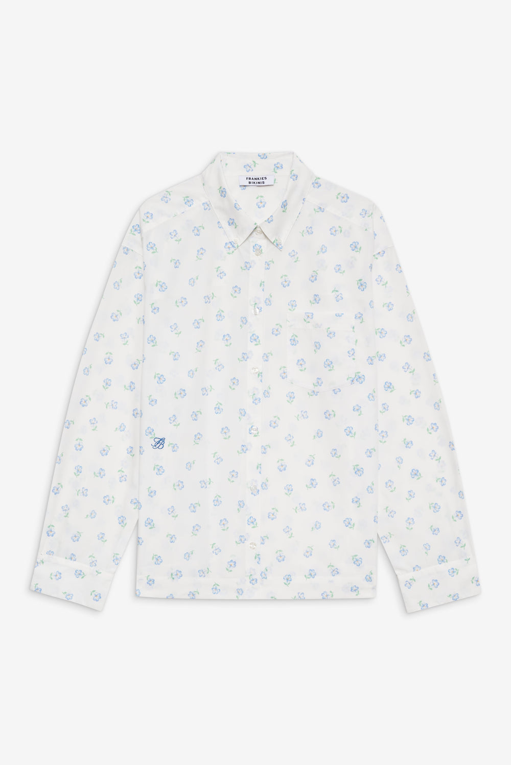Ralph Long Sleeve Sleep Shirt - Periwinkle Frankies Bikinis Outlet