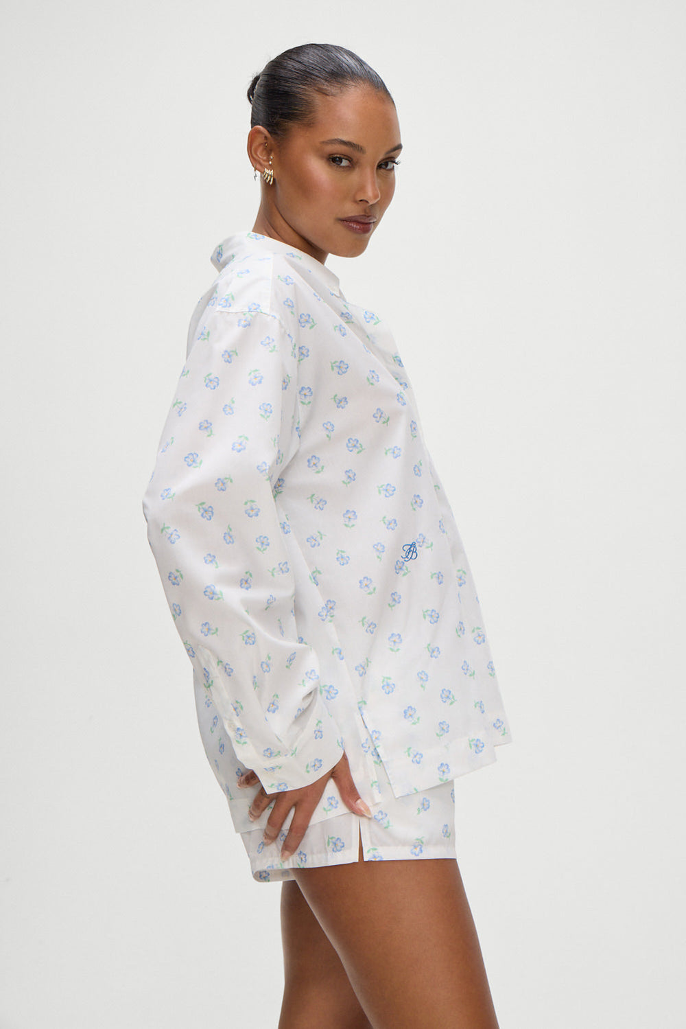 Ralph Long Sleeve Sleep Shirt - Periwinkle Frankies Bikinis Outlet