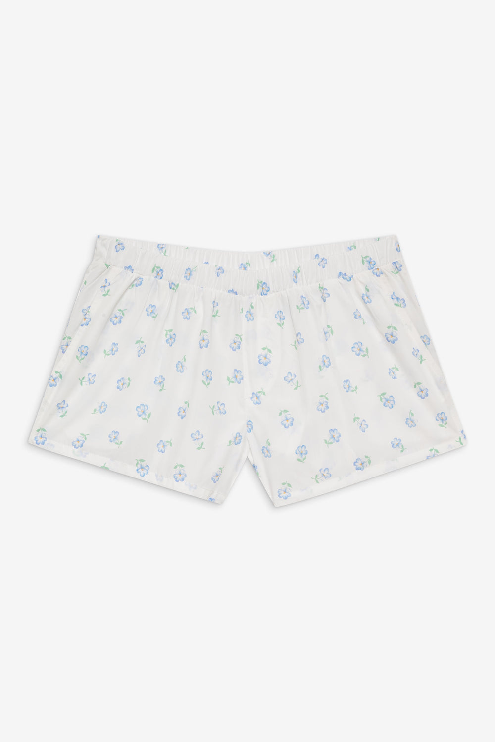Farmhouse Boxer Sleep Shorts - Periwinkle Frankies Bikinis Discount
