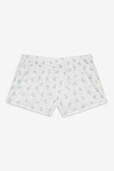 Farmhouse Boxer Sleep Shorts - Periwinkle Frankies Bikinis Discount