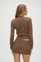 Ashton Knit Mini Skort - Maple Frankies Bikinis Online Shop