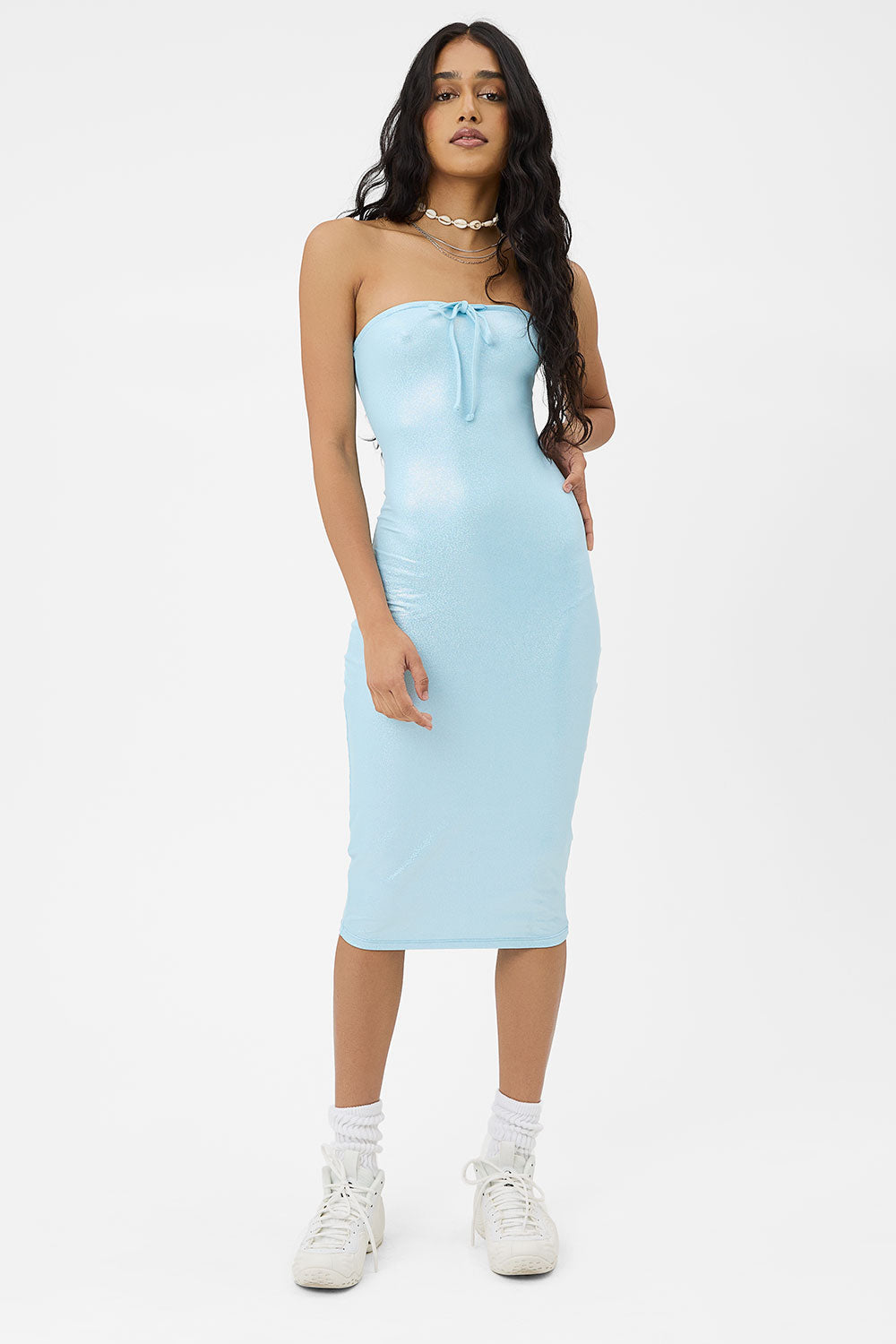 Hope Iridescent Strapless Dress - Cloud Chaser Frankies Bikinis Outlet