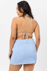 Windward Mini Skirt - Baby Blue Frankies Bikinis Online