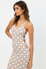 Sterling Terry Midi Dress - Nude Daisy Frankies Bikinis Online Shop