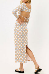 Piper Terry Long Sleeve Crop Top - Nude Daisy Frankies Bikinis Discount
