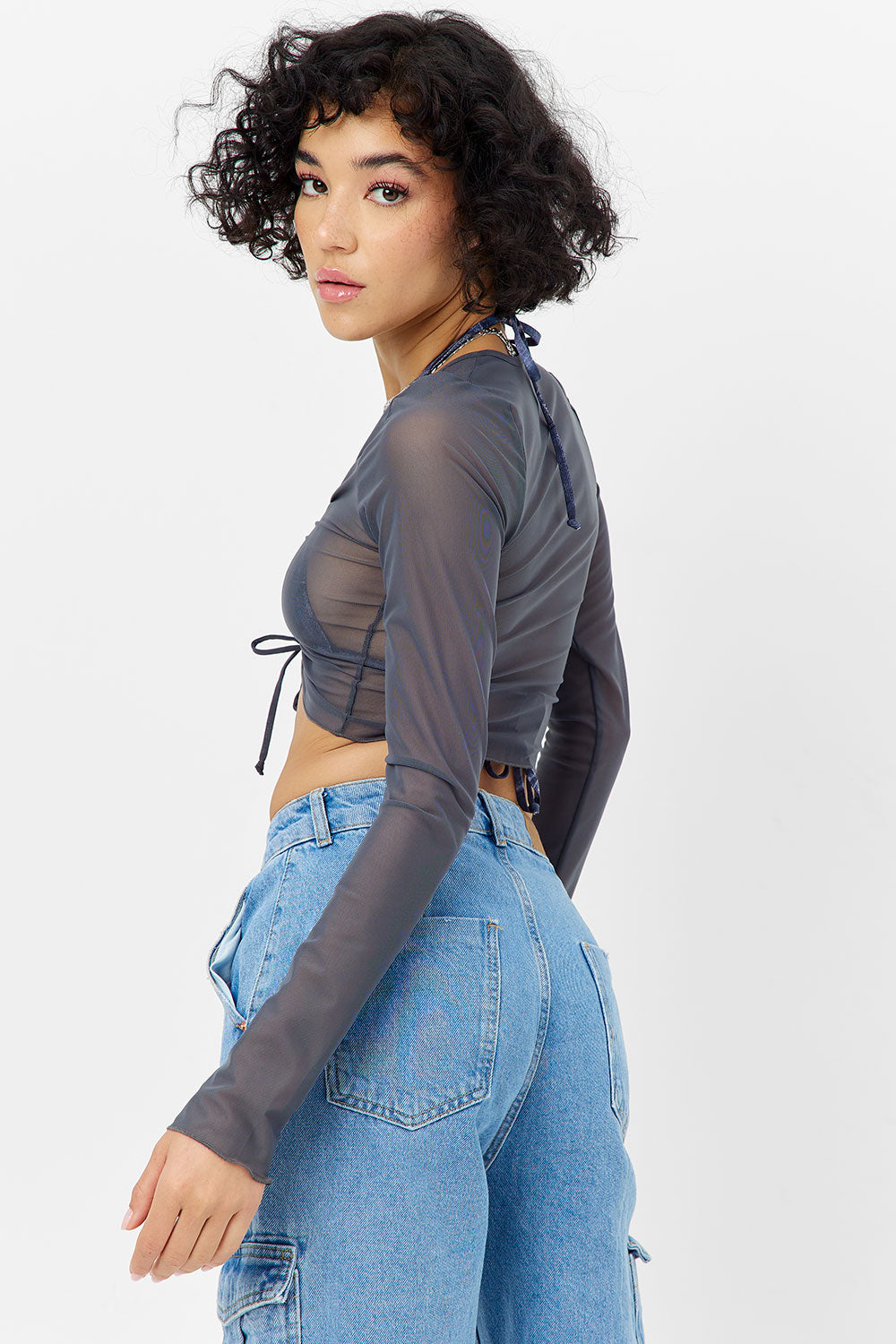 Lily Mesh Long Sleeve Shirt - Galaxy Frankies Bikinis For Sale