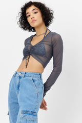 Lily Mesh Long Sleeve Shirt - Galaxy Frankies Bikinis For Sale