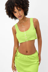 Solana Plissé Tank - Kiwi Frankies Bikinis Discount