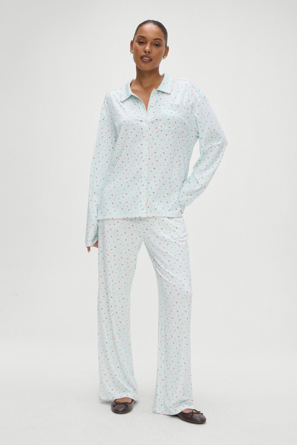 Rory Floral Sleep Pants - Malibu Meadow Frankies Bikinis Online