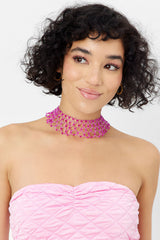 Ocean Drip Necklace - Baby Pink Frankies Bikinis Online Shop