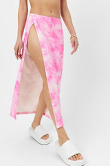 Stacey Terry Maxi Skirt - Distorted Pink Dye Frankies Bikinis Online Shop