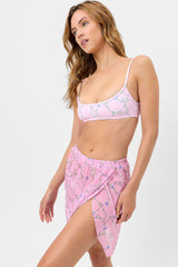 Stacey Floral Chiffon Skirt - Fairytale Frankies Bikinis For Sale