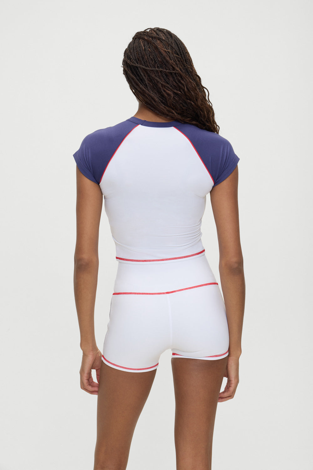 Track Star Cropped Tee - Team Colors Frankies Bikinis Online
