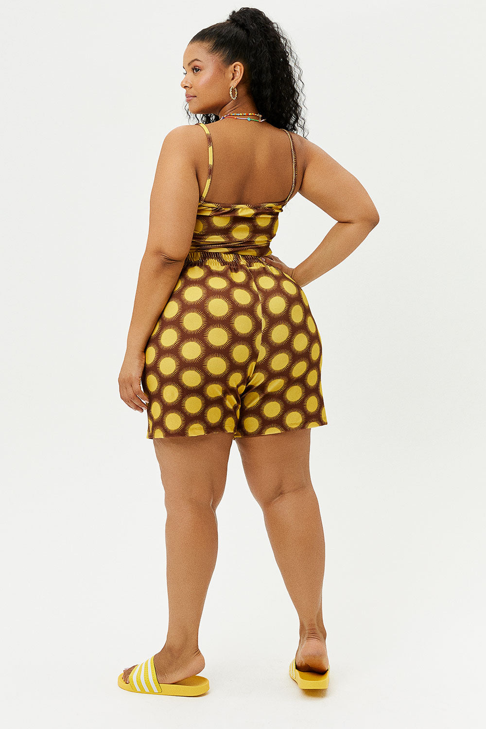Fifi Terry High Waist Shorts - Golden Frankies Bikinis Outlet