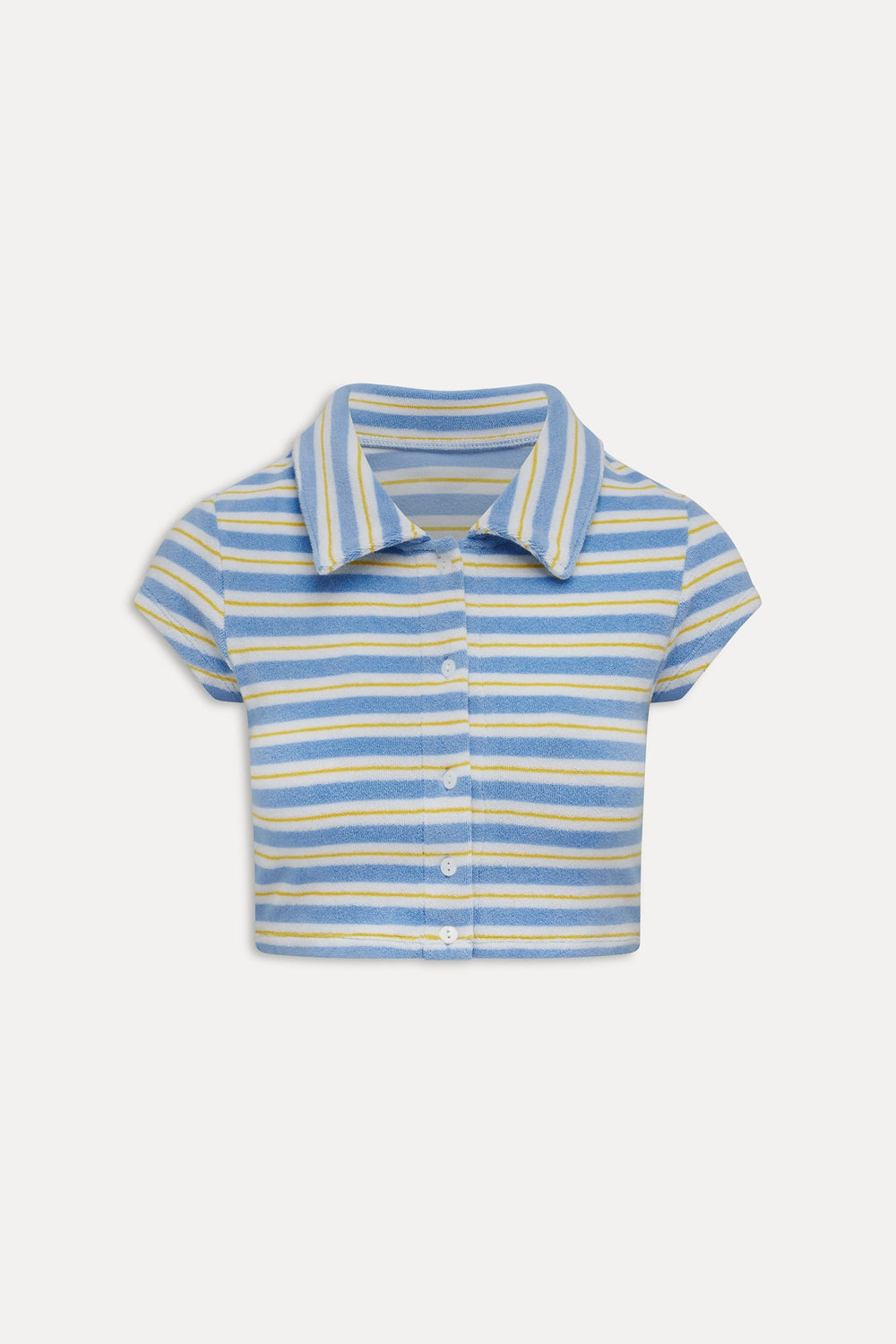 Laurel Striped Terry Cloth Shirt - Ashbury Stripe Frankies Bikinis Discount