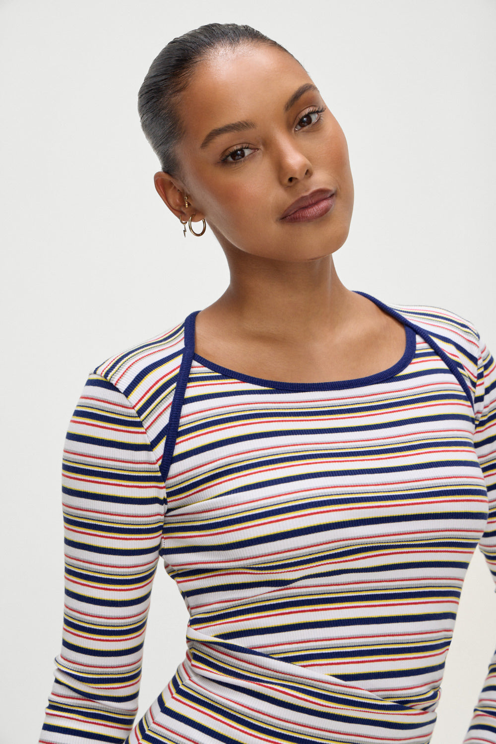 Chelsea Long Sleeve Mini Dress - Love Stripe Frankies Bikinis Online